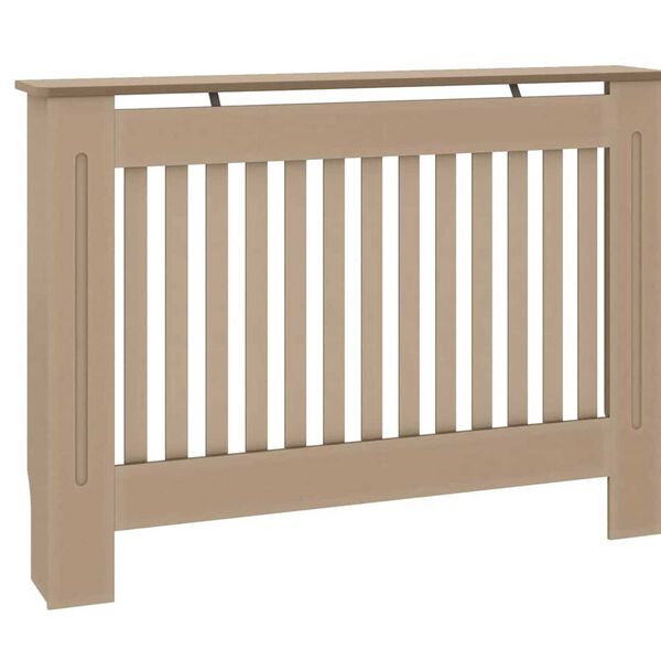 vidaXL Radiatorcover 2 pcs Brun 112 x 19 x 81,5cm Konstrueret træ