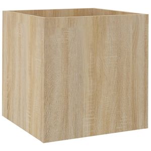 vidaXL plantekasse 40x40x40 cm konstrueret tr&aelig; sonoma-eg