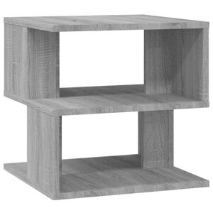 vidaXL sidebord 40x40x40 cm konstrueret tr&aelig; gr&aring; sonoma-eg