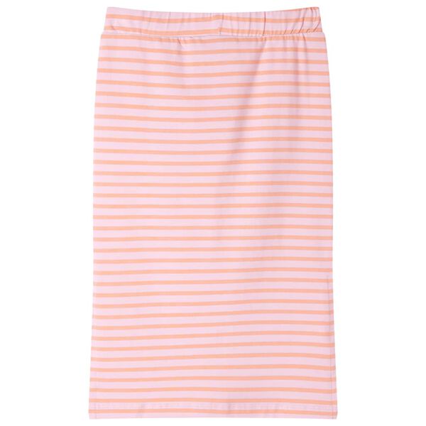 Nederdel til børn str. 92 med striber lyserød