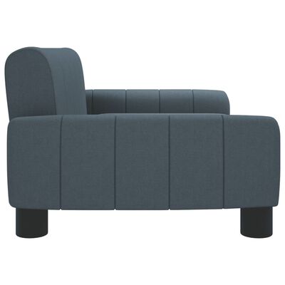 vidaXL sofa til børn 70x45x30 cm stof mørkegrå