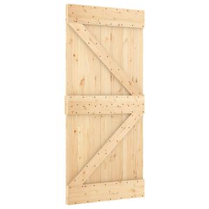 vidaXL Skyded&oslash;r NARVIK Naturfarvet og sort 95 x 210 cm (213,5 cm)