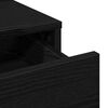 vidaXL Kl&aelig;deskab med skuffe Sort eg 100 x 41 x 140 cm Konstrueret tr&aelig;