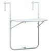 vidaXL h&aelig;ngende altanbord 60 x 64 x 83,5 cm plastik rattanlook hvid