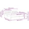 vidaXL Seng med opbevaring og madras med madras Gr&aring;brun 200 x 200 cm