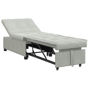 vidaXL Sovesofa Lysegr&aring; 194 x 67 x 82 cm Fl&oslash;jl