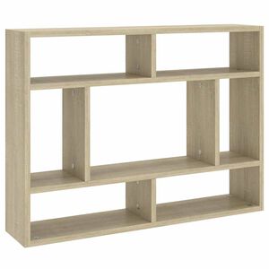 vidaXL v&aelig;ghylde 75x16x55 cm konstrueret tr&aelig; sonoma-eg