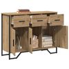 vidaXL Sideboard med skuffe Artisan Egetr&aelig; 97 x 32,5 x 74,5 cm