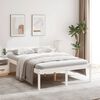 vidaXL seniorseng 120x190 cm dobbeltseng massivt fyrretr&aelig; hvid