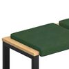 vidaXL B&aelig;nkpude 2 pcs cordfl&oslash;jl M&oslash;rkegr&oslash;n Dybde 35 cm