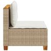 vidaXL sofamodul til haven med hynder polyrattan beige