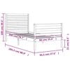 vidaXL sengeramme med sengegavl 90x200 cm massivt træ
