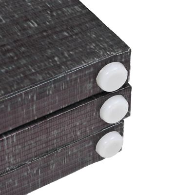 vidaXL foldbar rumdeler 160 x 170 cm fjer sort og hvid