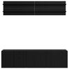 vidaXL TV Enheder V&aelig;gmonteret 6 pcs Sort eg Konstrueret tr&aelig;