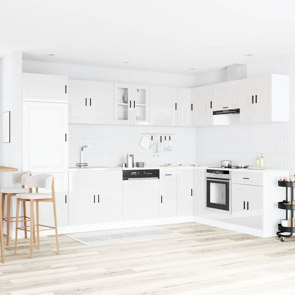 vidaXL Vaskeskabsbase Porto Hvid 80 x 46 x 81,5 cm Konstrueret tr&aelig;