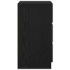vidaXL sengeborde med 3 skuffer 2 stk. 39x35x65 cm sort