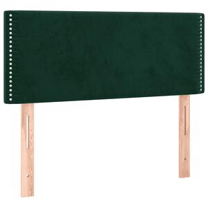 vidaXL sengegavl 80x5x78/88 cm fl&oslash;jl m&oslash;rkegr&oslash;n
