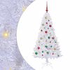 vidaXL Kunstigt juletr&aelig; Hvid 150 cm PVC og St&aring;l