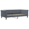 vidaXL daybed 90x190 cm velour m&oslash;rkegr&aring;