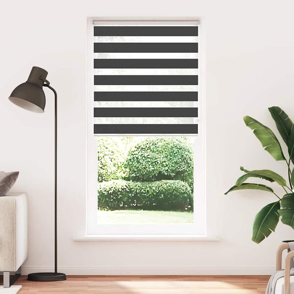 vidaXL zebragardin sort 100x230 cm stofbredde 95,9 cm polyester