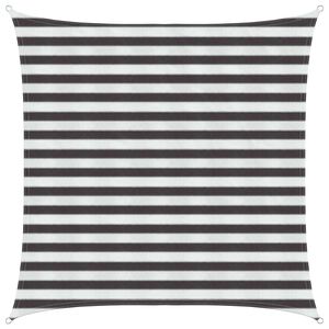 vidaXL Solsejl Anthracit og hvid 2 x 2 m HDPE