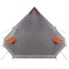 vidaXL Familie Tipi Telt med tag Grå og orange 560 x 560 x 300 cm