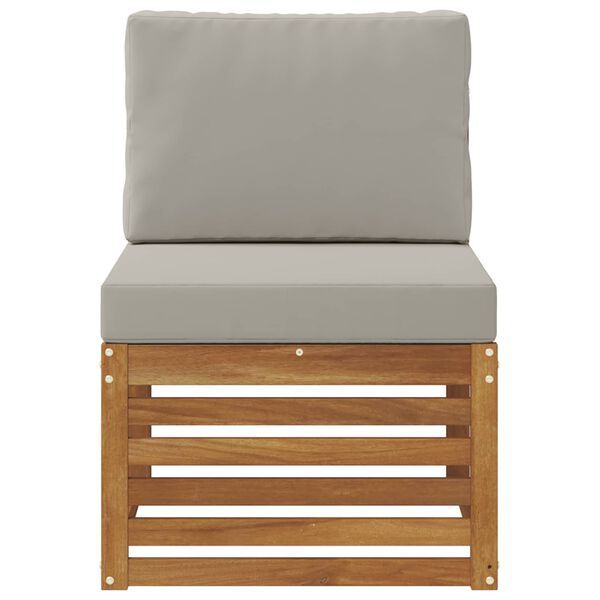 vidaXL Udend&oslash;rs Mellem Sofa Massivt Akacietr&aelig; Naturfarvet