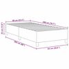 vidaXL Platform sengestel Creme 90 x 200 cm Stof