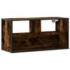 vidaXL tv-bord 80x31x39,5 cm konstrueret tr&aelig; og metal r&oslash;get egetr&aelig;