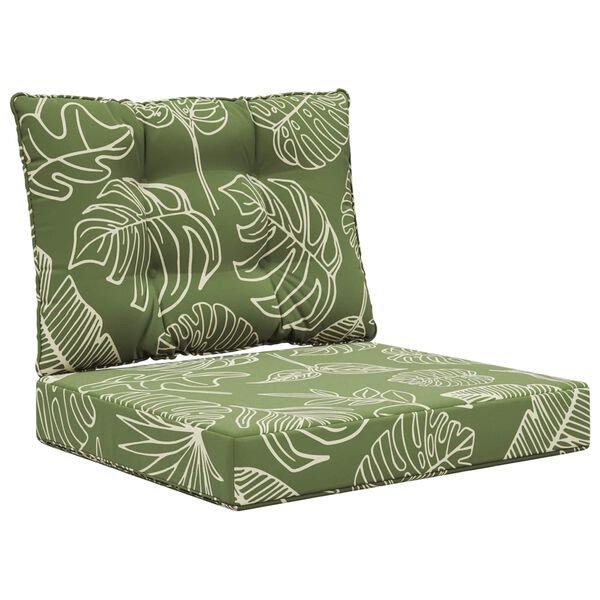 vidaXL Udend&oslash;rs Sofa Pude 2 pcs Bladdesign Polyester