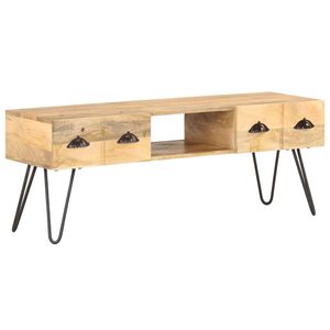 vidaXL tv-skab 120x35x45 cm massivt mangotr&aelig;
