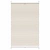 vidaXL Plisseret blind 80x100 cm creme