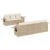 vidaXL sofas&aelig;t til haven 8 dele med hynder polyrattan beige