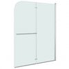 vidaXL foldbar brusekabine 2 paneler ESG 95x140 cm