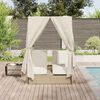 vidaXL Dobbelt solstol Beige 205 x 129 x 200 cm polyrattan