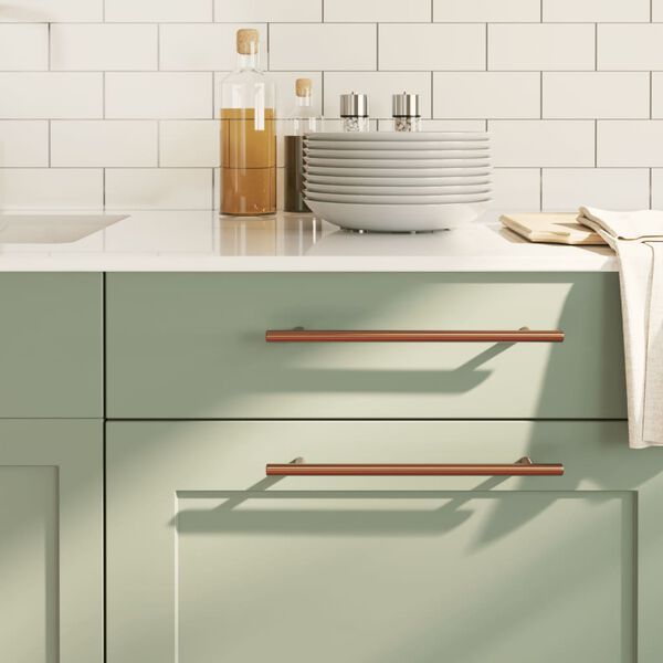 vidaXL skabsh&aring;ndtag 20 stk. 224 mm rustfrit st&aring;l bronzefarvet