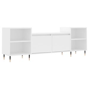 vidaXL tv-bord 160x35x55 cm konstrueret tr&aelig; hvid