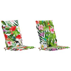 vidaXL 2-delt h&oslash;jt rygstol puder GEMERT 2 pcs 100% polyester
