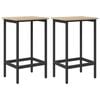 vidaXL Barb&aelig;nk 2 stk. Sonoma-eg 40 x 32 x 64 cm Konstrueret tr&aelig;