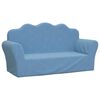 vidaXL 2-personers sofa bl&oslash;dt plys bl&aring;