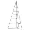 vidaXL dekorativt juletr&aelig; 140 cm metal sort