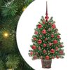 vidaXL Kunstigt juletr&aelig; med 150 LED'er med stativ Gr&oslash;n 75 cm PE og PVC