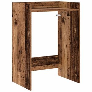 vidaXL Vaskemaskine Skab Gammelt tr&aelig; 67,5 x 48 x 97 cm Konstrueret tr&aelig;