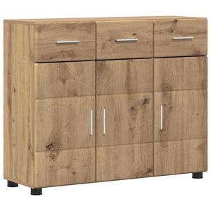 vidaXL Sideboard med hylde FLORIN Artisan Egetr&aelig; 88,5 x 30,5 x 73 cm