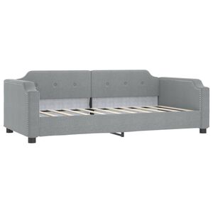vidaXL daybed 80x200 cm stof lysegr&aring;