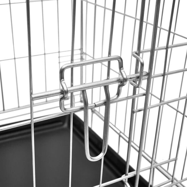 vidaXL hundebur sammenfoldeligt str. XXL metal