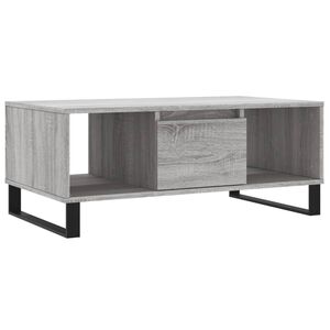 vidaXL sofabord 90x50x36,5 cm konstrueret tr&aelig; gr&aring; sonoma-eg