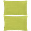 vidaXL pudes&aelig;t 2 stk. velour 40 x 60 cm gr&oslash;n