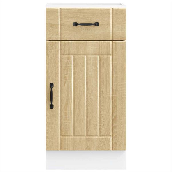 vidaXL k&oslash;kkenunderskab Lucca konstrueret tr&aelig; sonoma-eg