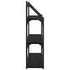 vidaXL V&aelig;ghylde med hylde Sort eg 60 x 21 x 78,5 cm Konstrueret tr&aelig;